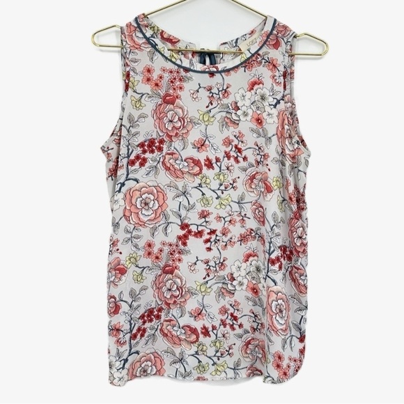 Loft Flowy Tie Back Sleeveless Blouse Size Small - Picture 2 of 10